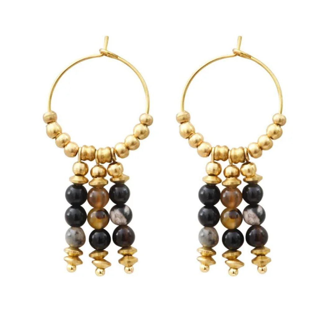 Boucles d'oreilles Themis dark  - Kharmari
