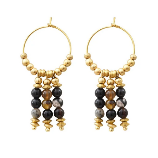 Boucles d'oreilles Themis dark  - Kharmari