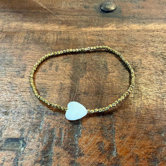 Bracelet doré coeur