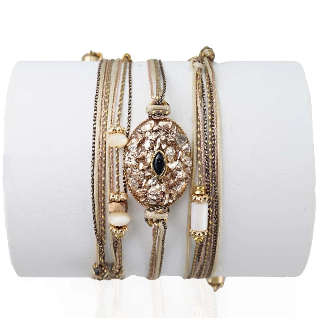 Bracelet Médaille Météore gold