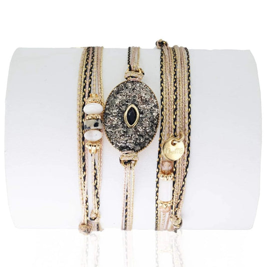 Bracelet Médaille Météore pyrite