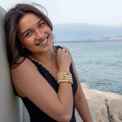 Bracelet Parabaya Riviera beige 1