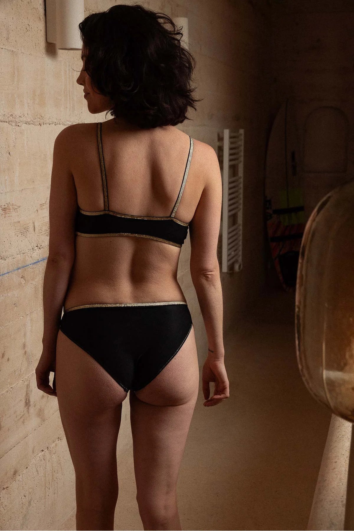 Brassière triangle Georgia - rose ou noir