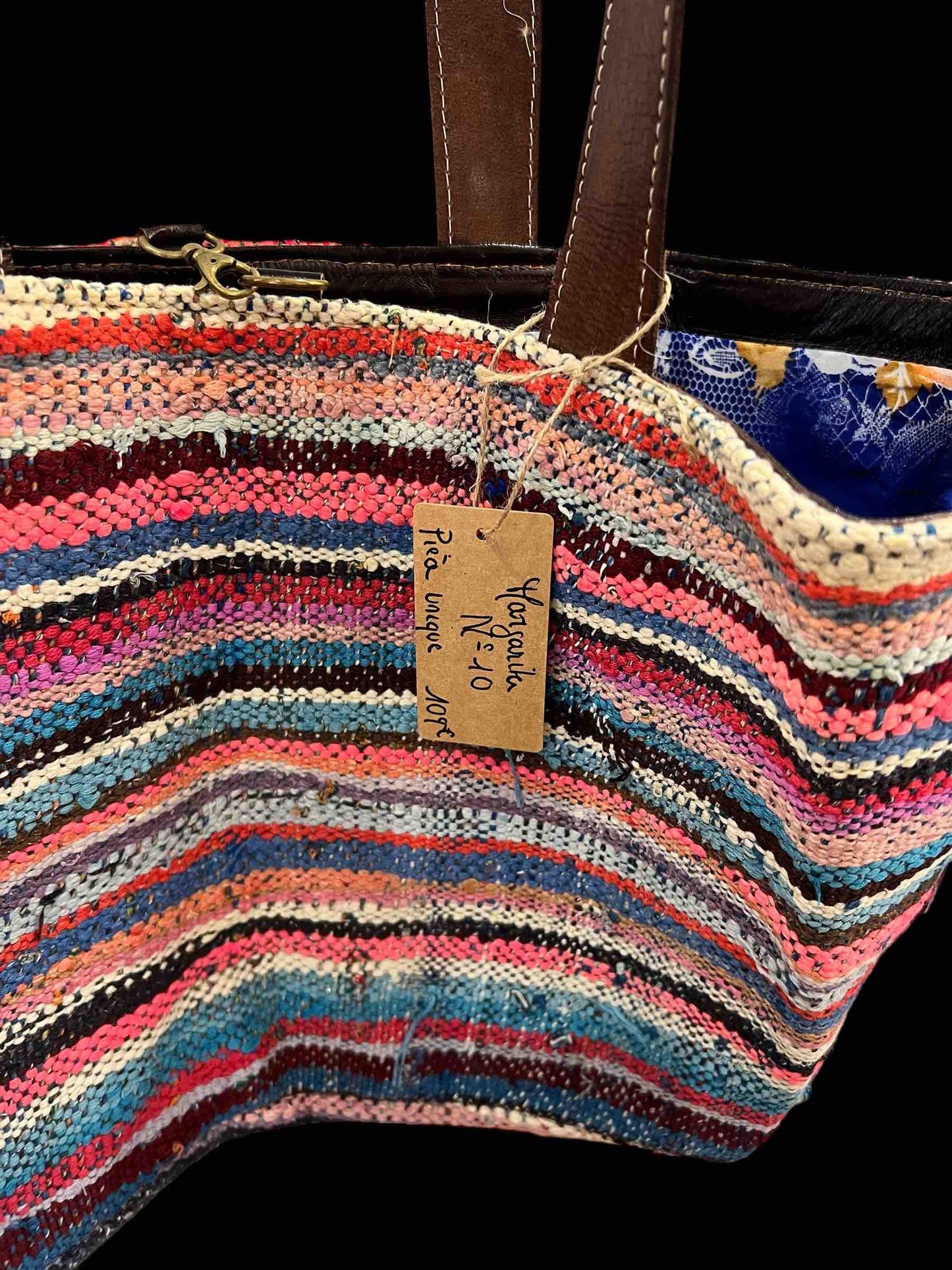 Grand sac bohème berbère vintage : Margarita n°10