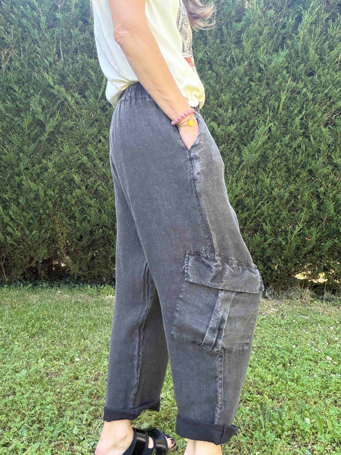 Pantalon cargo Jim Carbone washé