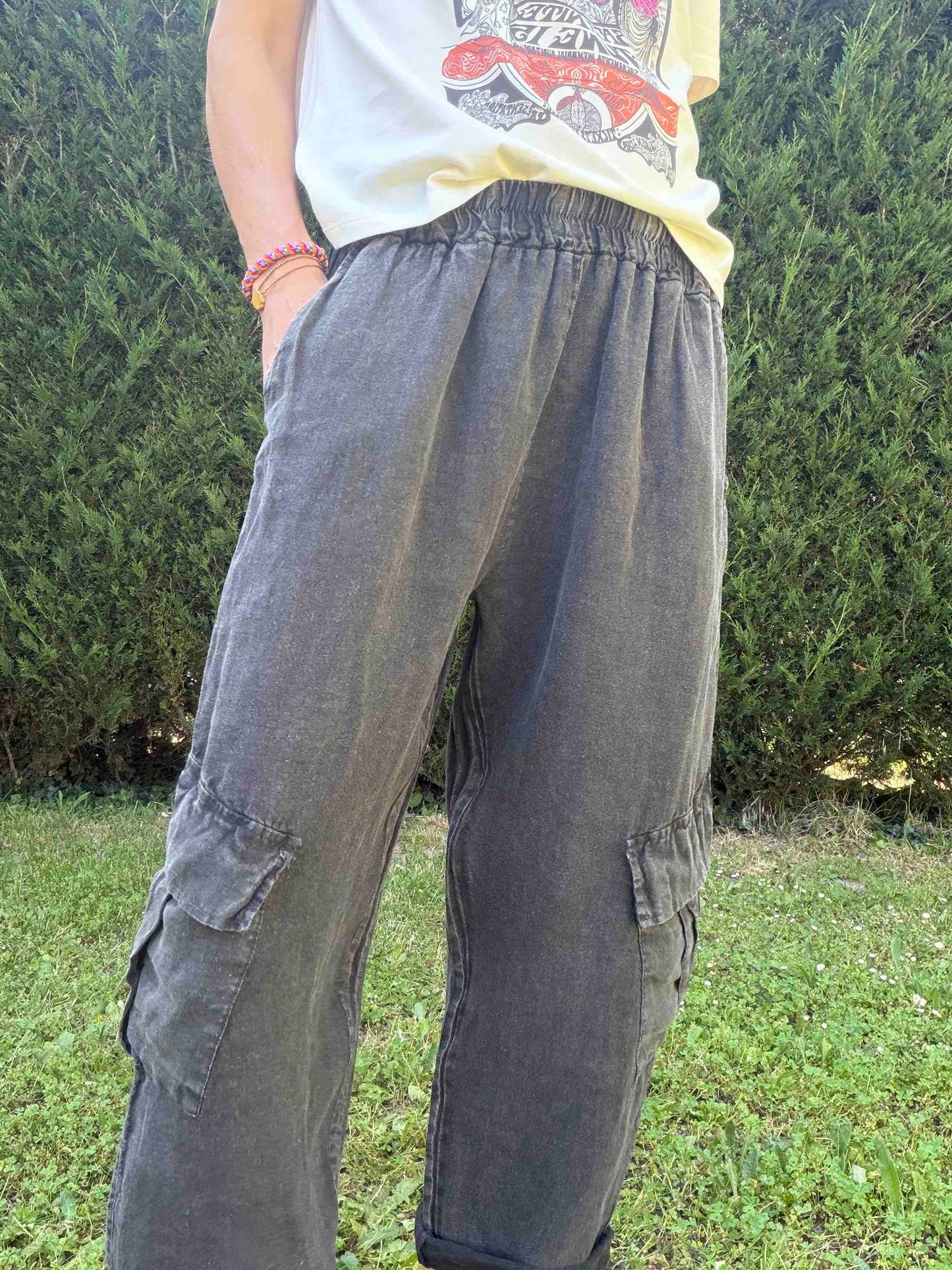 Pantalon cargo Jim Carbone washé