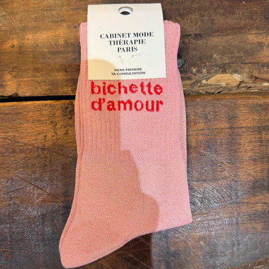 Chaussettes Bichette d'amour glitter