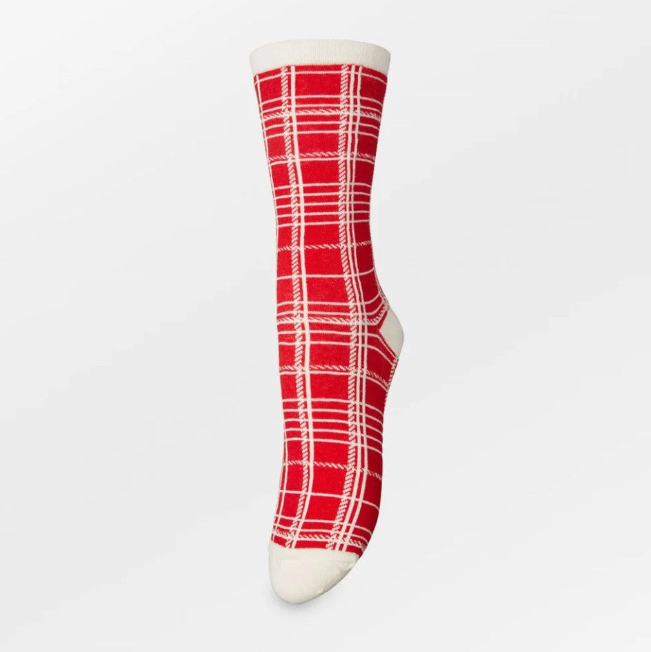 Chaussettes Grid visca salsa red