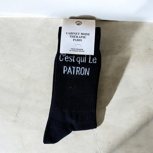 Chaussettes C'est qui le patron - Cabinet Mode Thérapie