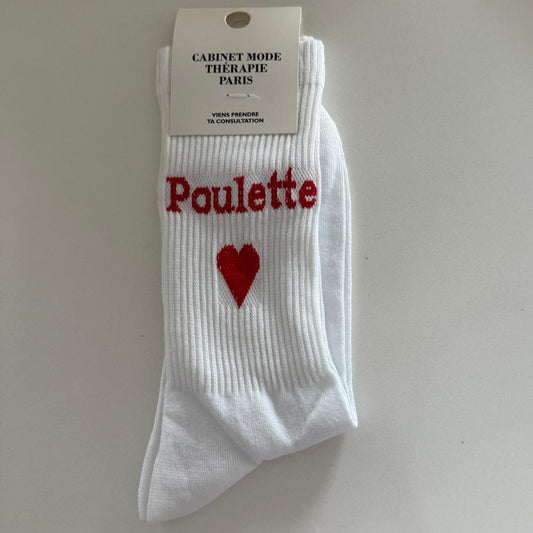 Chaussettes Poulette - blanc