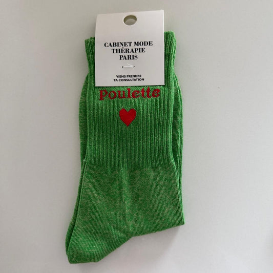 Chaussettes Poulette - vert