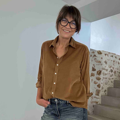 Chemise velours Cinéma mocha - Hartford