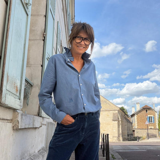 Chemise Cléo céleste - Hod Paris
