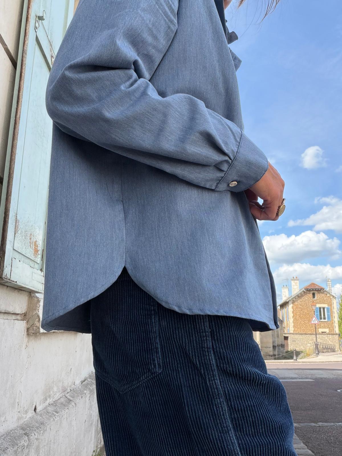Chemise Cléo céleste - Hod Paris