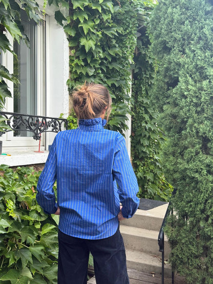 Chemise Cléo indigo stripe - Hod Paris