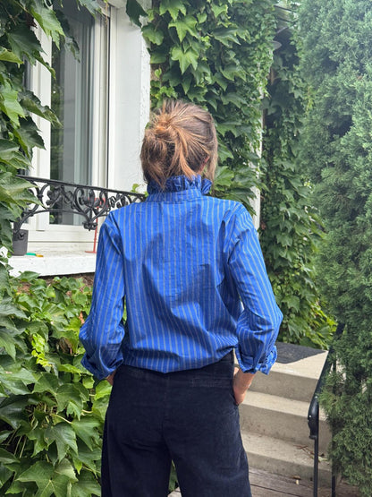 Chemise Cléo indigo stripe - Hod Paris