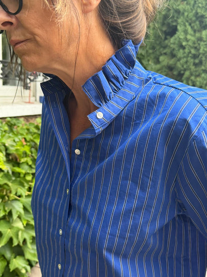Chemise Cléo indigo stripe - Hod Paris