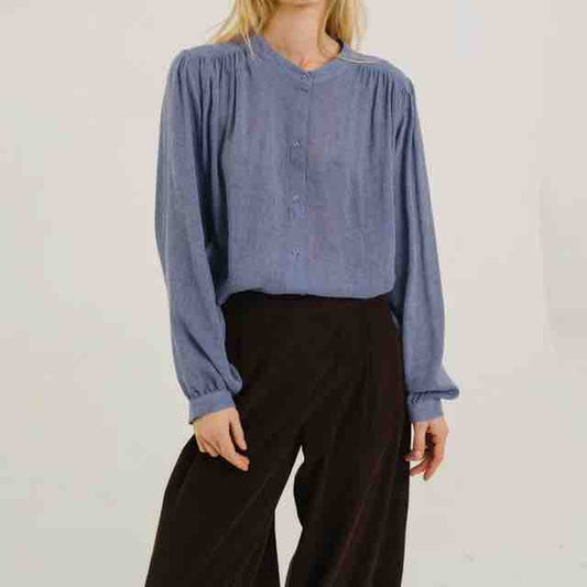 Gladis Indigo Shirt - Sacred Heart