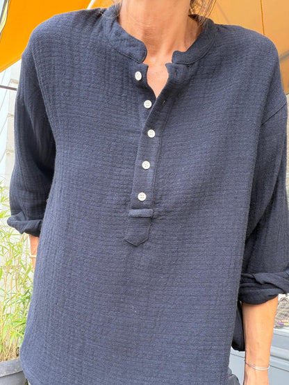 Kiliman black gauze long shirt - Hod Paris