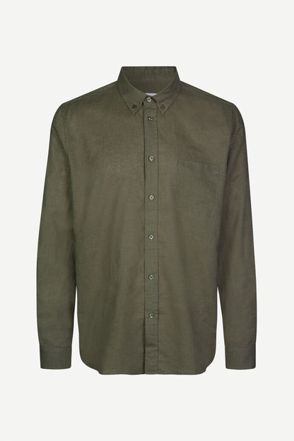 Liam dusty olive shirt - Samsoe Samsoe