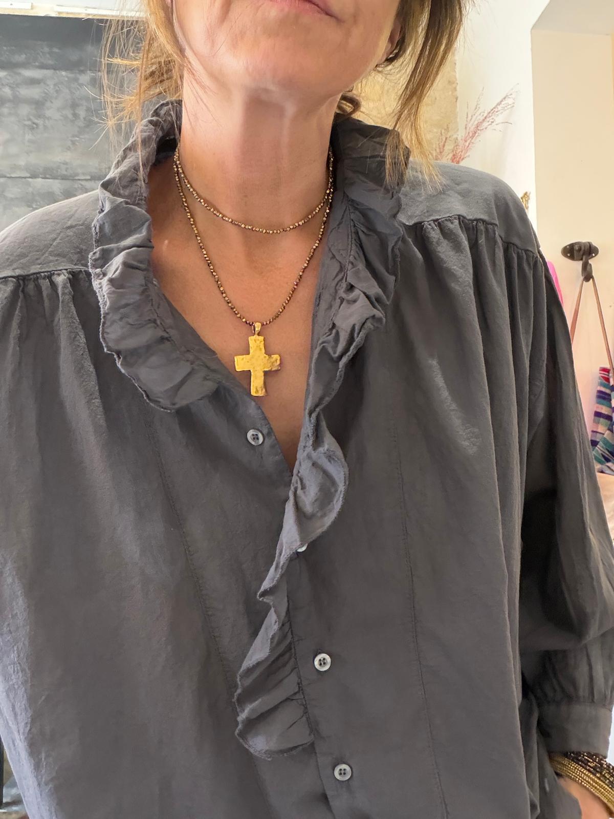 Chemise Loubia - blanc ou carbone