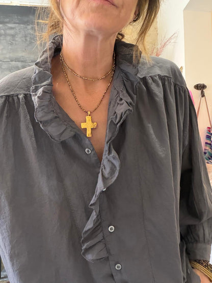 Chemise Loubia - blanc ou carbone