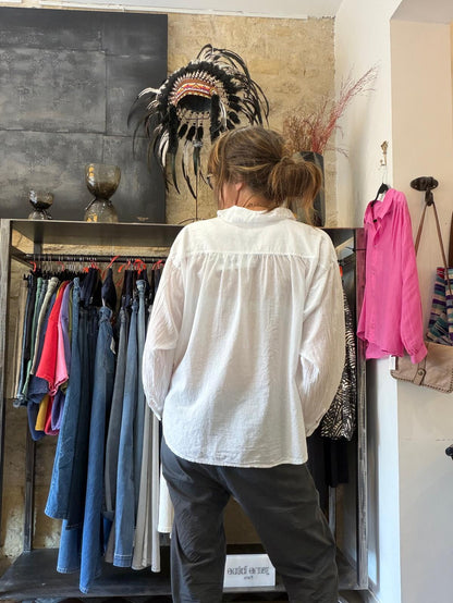 Chemise Loubia - blanc ou carbone