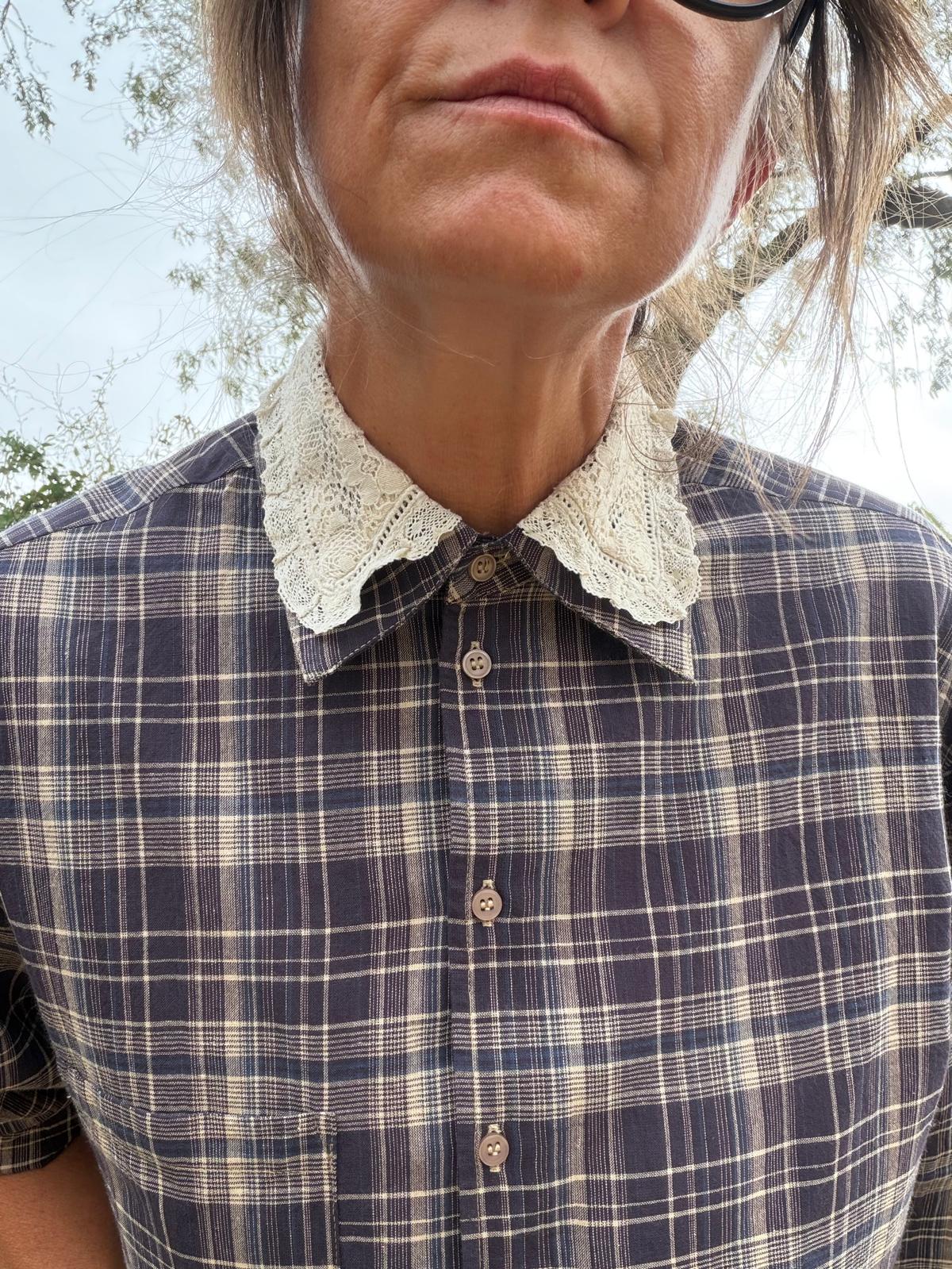 Lucilia fantasy collar shirt - 2 colors