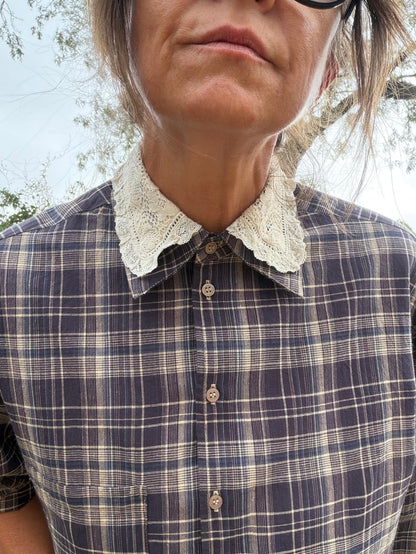 Lucilia fantasy collar shirt - 2 colors