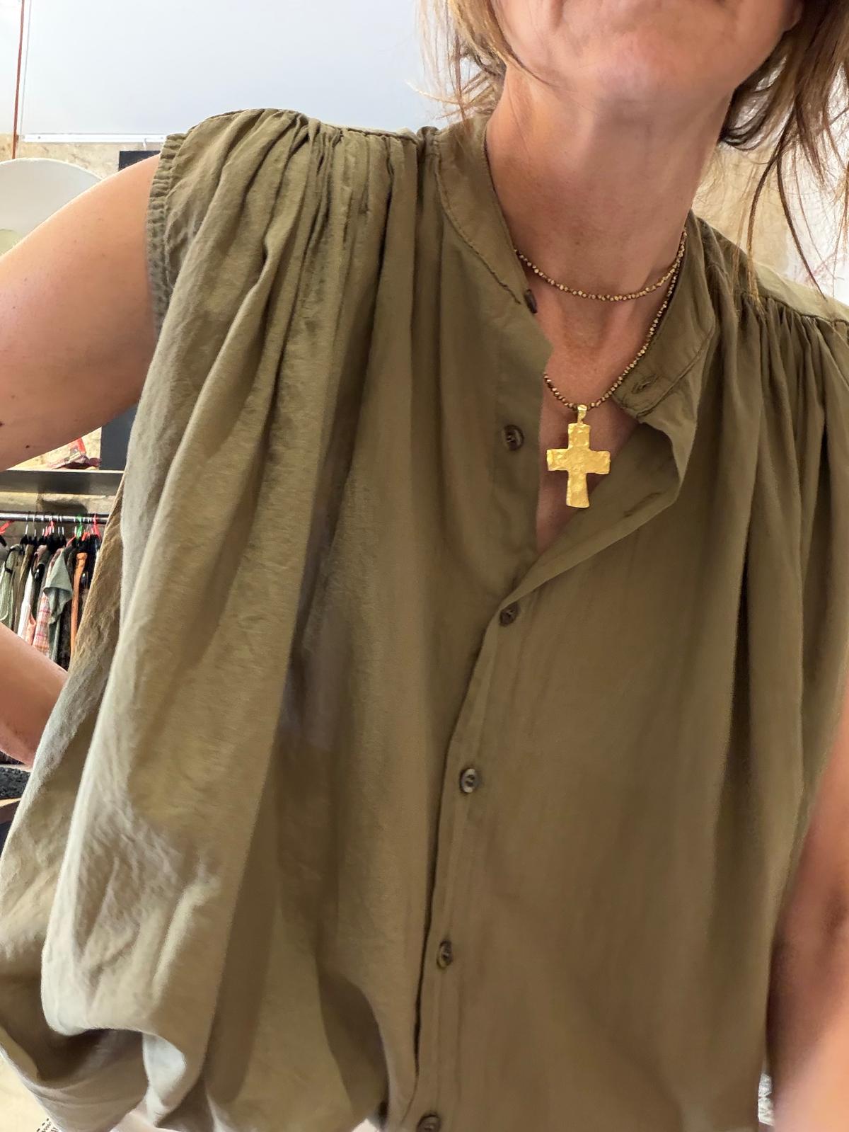 Chemise Sophie - blanc ou kaki