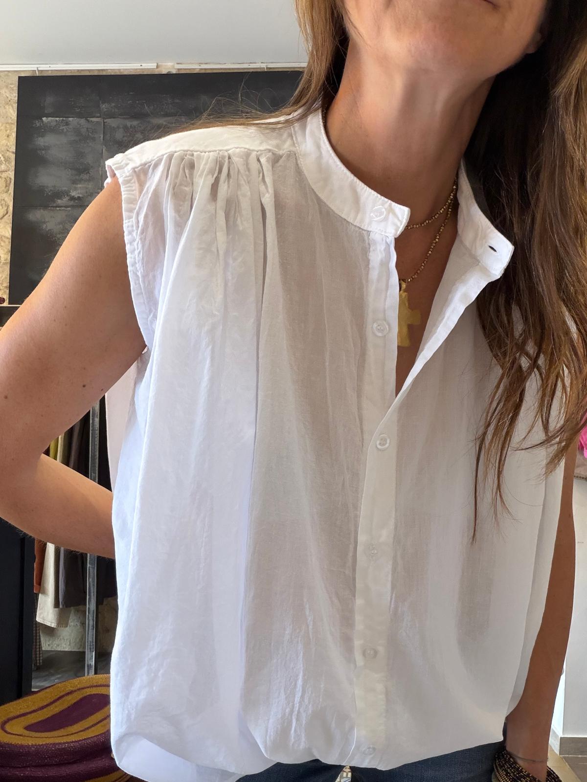 Chemise Sophie - blanc ou kaki
