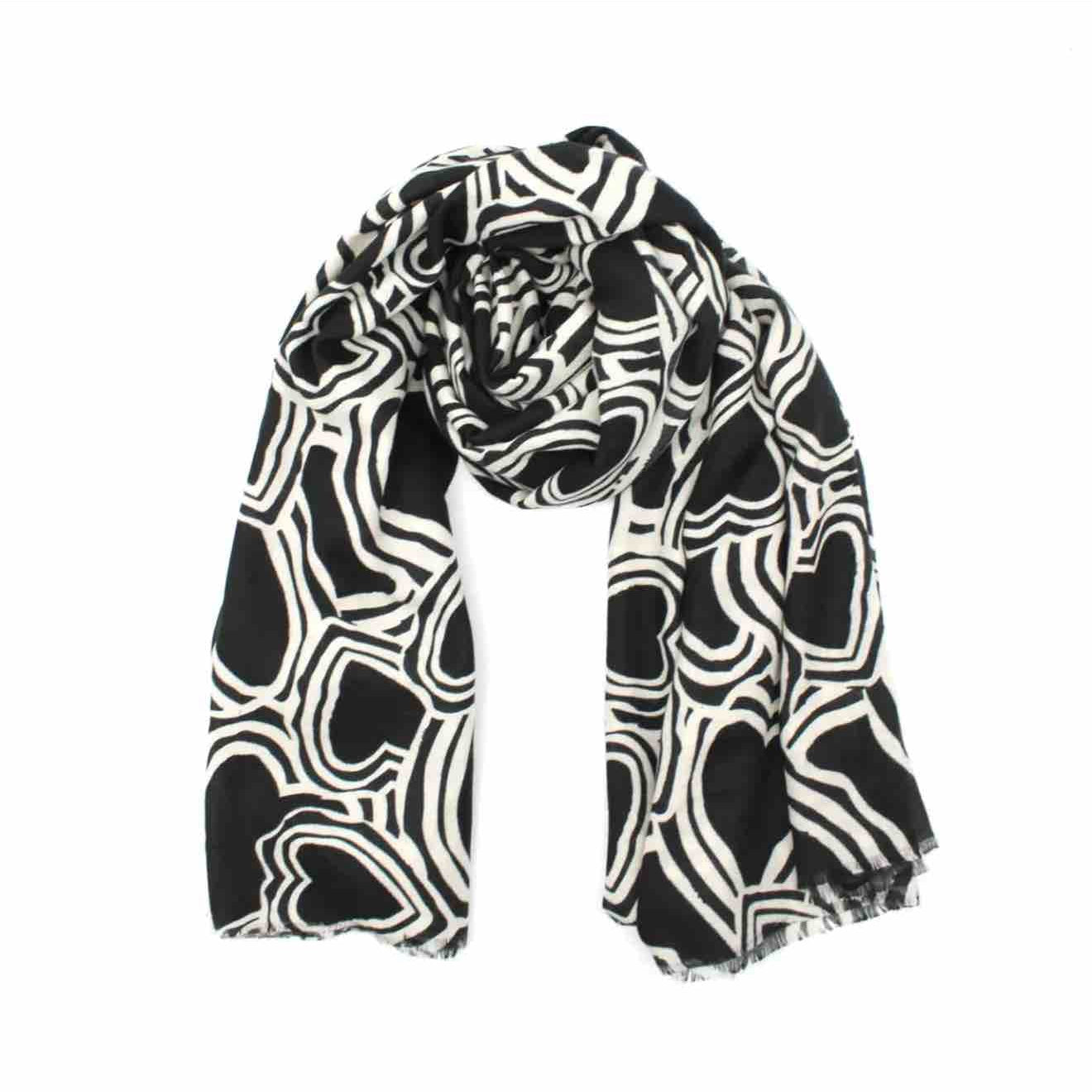 Grand Foulard Coeurs
