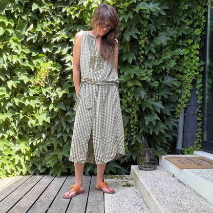 Robe Colette - 3 couleurs : olive, cherry, camel