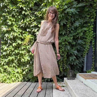 Robe Colette - 3 couleurs : olive, cherry, camel