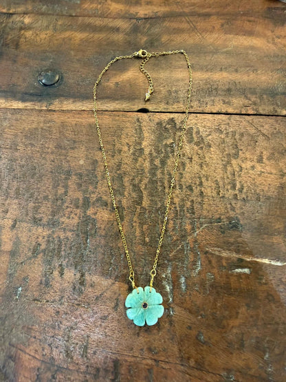 Collier Flower amazonite 2