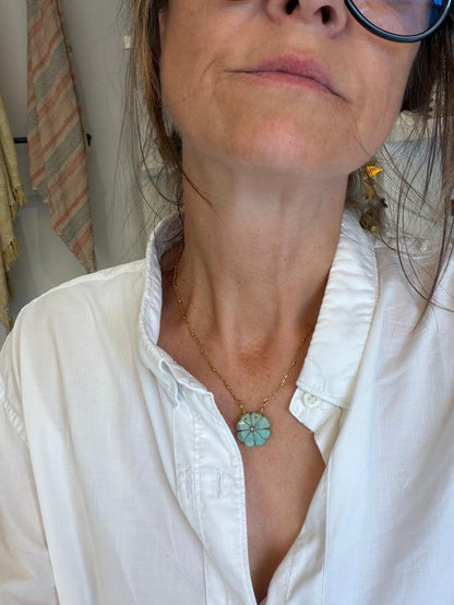 Collier Flower amazonite 2