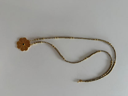 Sautoir Flower XL gold