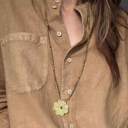 Sautoir Flower XL gold