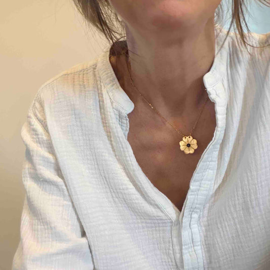 Collier Flower Gold - Le Monde est Stone