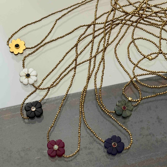 Flower bracelet necklace - The World is stoned