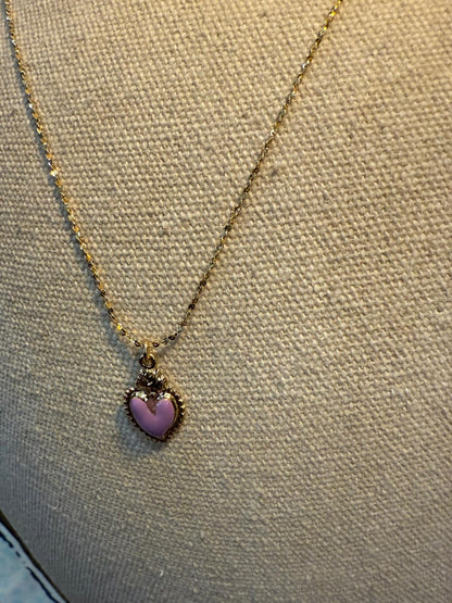 Collier Iris violet