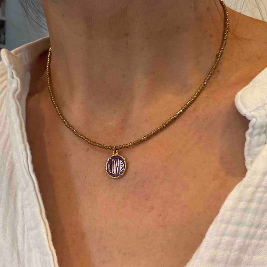 Collier Amulette Love - Le Monde est Stone