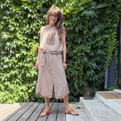 Robe Colette - 3 couleurs : olive, cherry, camel