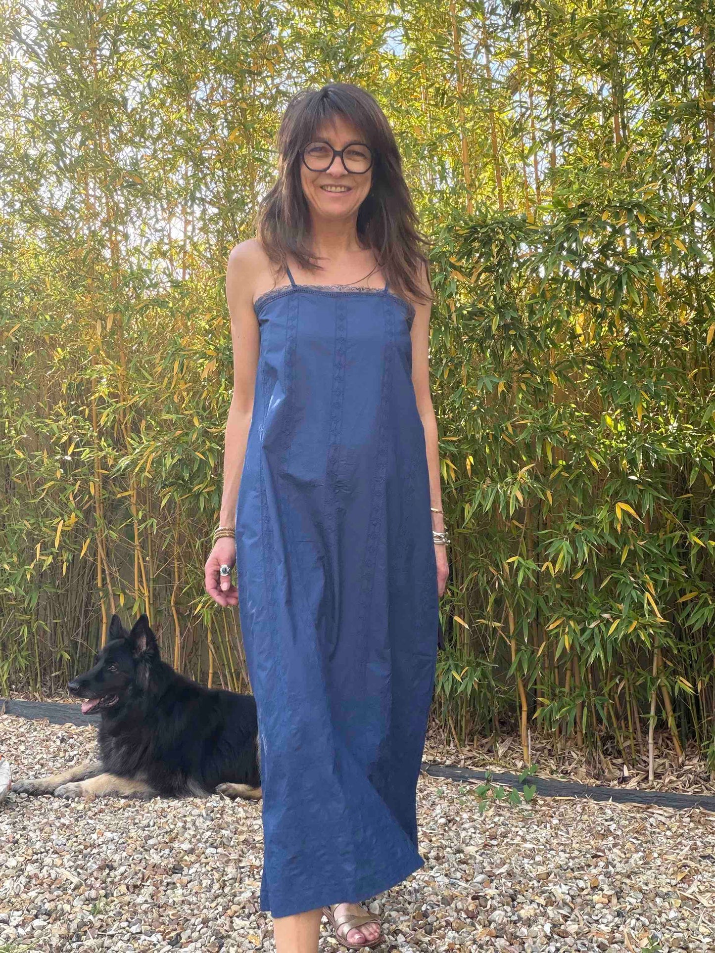 Constance dress navy star - Hod Paris