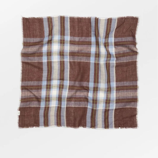 Echarpe Plaidia Cowea cappuccino brown
