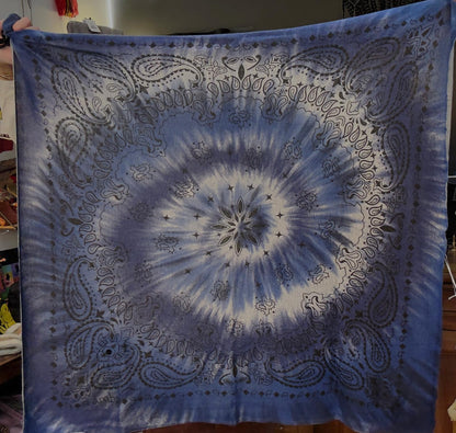 Foulard Elia seventies bleu  - Adoré