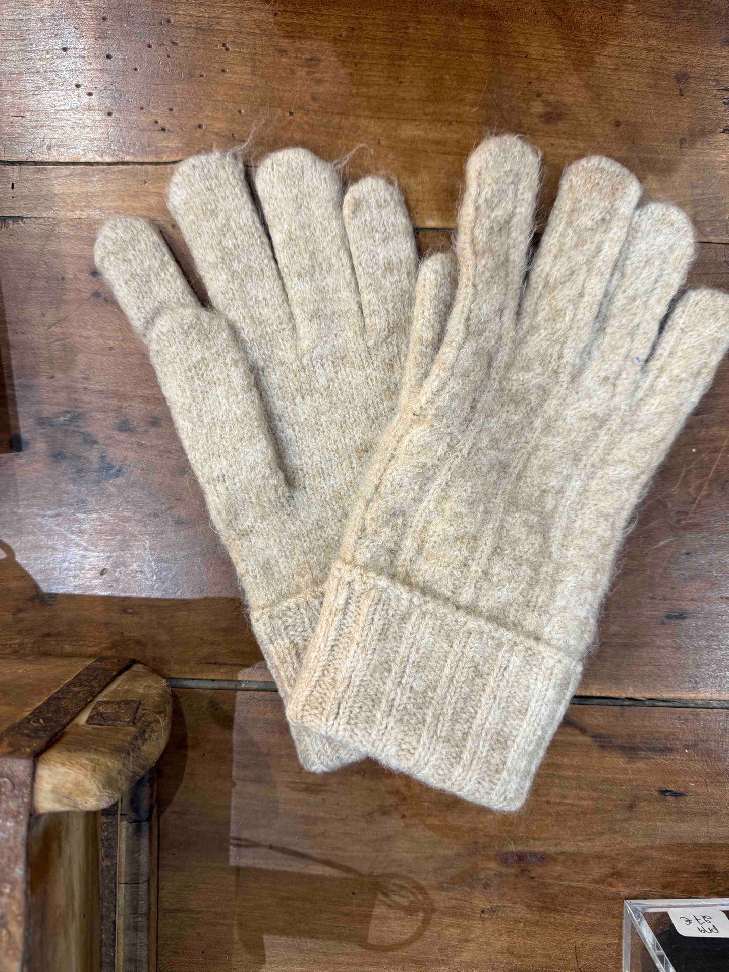 Gants laine torsadée