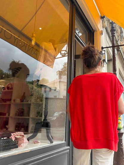 Sweat éponge Gigi hot red - Margot Paris