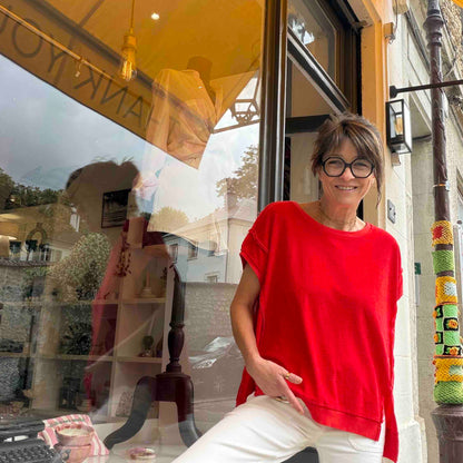 Sweat éponge Gigi hot red - Margot Paris