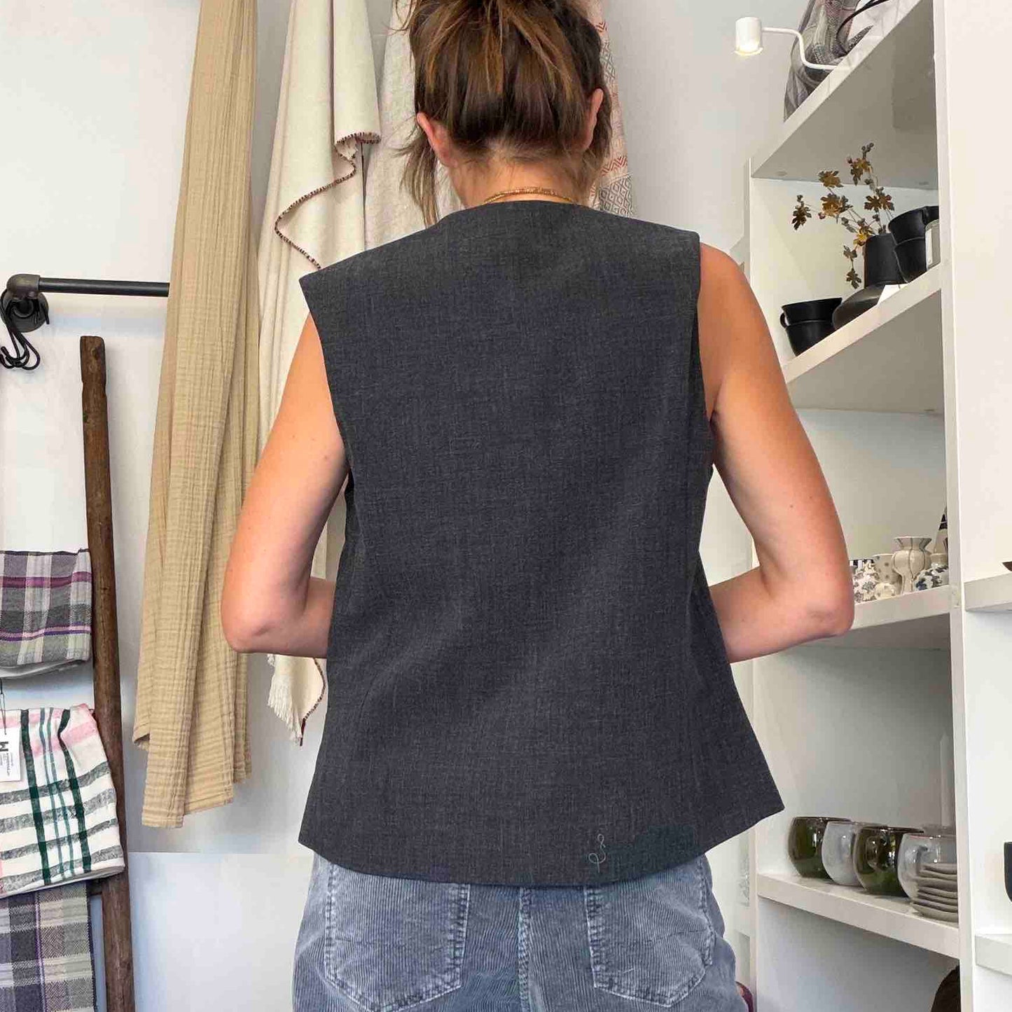 Gilet sans manches Jonas anthracite - Hod Paris